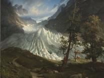 The Grindelwald Glacier, 1838 (Oil on Canvas)-Thomas Fearnley-Giclee Print