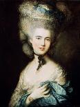 'Mrs. Richard Brinsley Sheridan', 1785-1787-Thomas Gainsborough-Framed Giclee Print