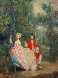 'Portrait of the Artist with his Wife and Daughter', c1748-Thomas Gainsborough-Framed Giclee Print