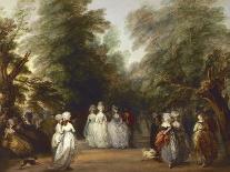 Landscape with Figures on a Path, c.1746-48-Thomas Gainsborough-Giclee Print