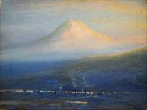 Mt. Tacoma at Sunset-Thomas Gibbs Moses-Laminated Giclee Print