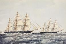 The Tea Clippers Taeping (Left) and Ariel (Right) in the Great Tea Race of 1866-Thomas Goldsworth Dutton-Giclee Print