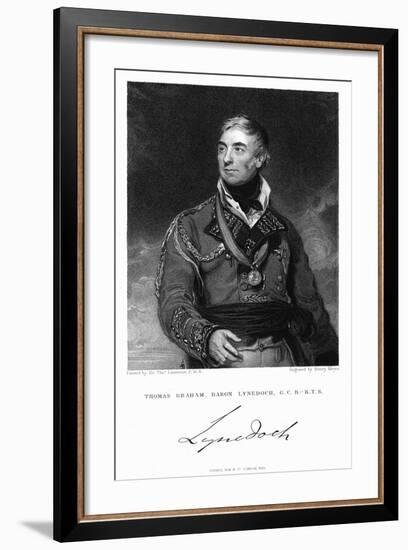 Thomas Graham, Baron Lynedoch (1748-184), British Soldier, 1831-Henry Meyer-Framed Giclee Print