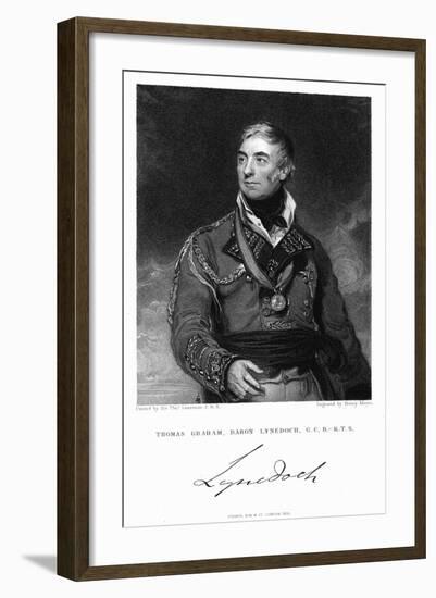 Thomas Graham, Baron Lynedoch (1748-184), British Soldier, 1831-Henry Meyer-Framed Giclee Print