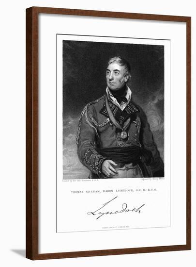 Thomas Graham, Baron Lynedoch (1748-184), British Soldier, 1831-Henry Meyer-Framed Giclee Print