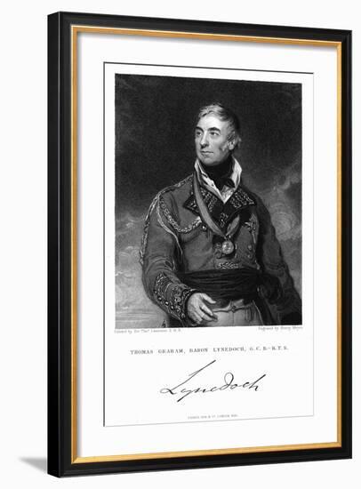 Thomas Graham, Baron Lynedoch (1748-184), British Soldier, 1831-Henry Meyer-Framed Giclee Print