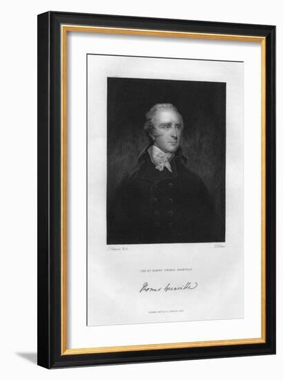 Thomas Grenville (1755-184), British Politician and Bibliophile, 19th Century-TA Dean-Framed Giclee Print
