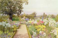 The Lily Border at Great Tangley Manor, Surrey-Thomas H. Hunn-Framed Giclee Print