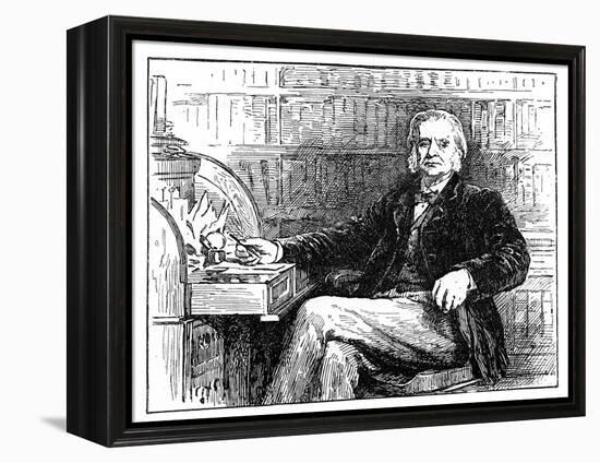 Thomas Henry Huxley, British Biologist, at His Desk, C1880-John Collier-Framed Premier Image Canvas