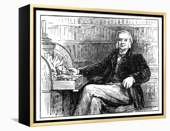 Thomas Henry Huxley, British Biologist, at His Desk, C1880-John Collier-Framed Premier Image Canvas