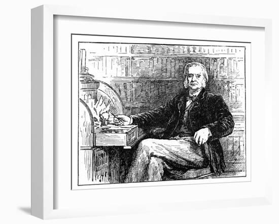 Thomas Henry Huxley, British Biologist, at His Desk, C1880-John Collier-Framed Giclee Print