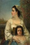 Italian Mother and Child, 1868 (Oil on Canvas)-Thomas Hicks-Giclee Print