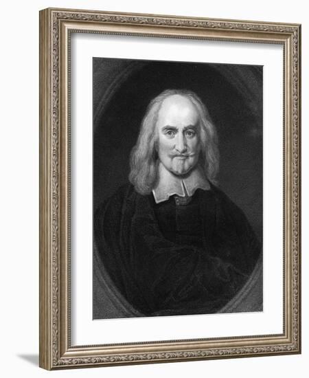 Thomas Hobbes, 17th Century English Philosopher-James Posselwhite-Framed Giclee Print