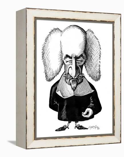 Thomas Hobbes, Caricature-Gary Gastrolab-Framed Premier Image Canvas