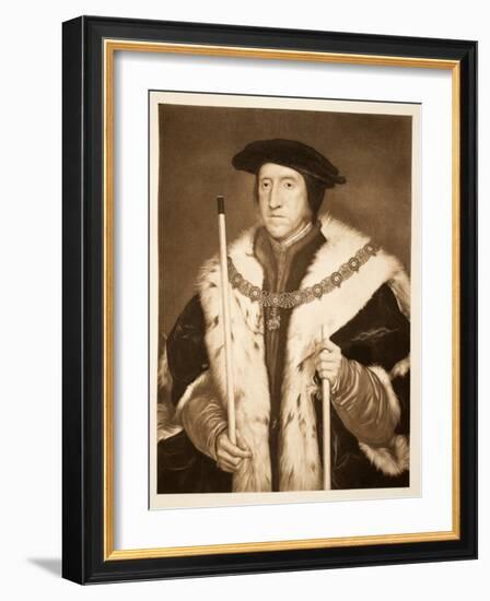 Thomas Howard, 3rd Duke of Norfolk, Pub. 1902-Hans Holbein the Younger-Framed Giclee Print