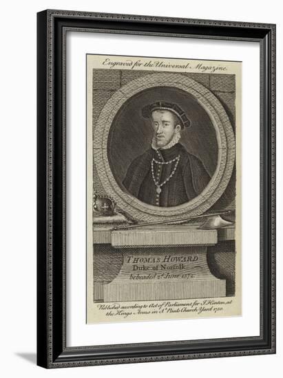 Thomas Howard, Duke of Norfolk, Beheaded 2nd June 1572-null-Framed Giclee Print