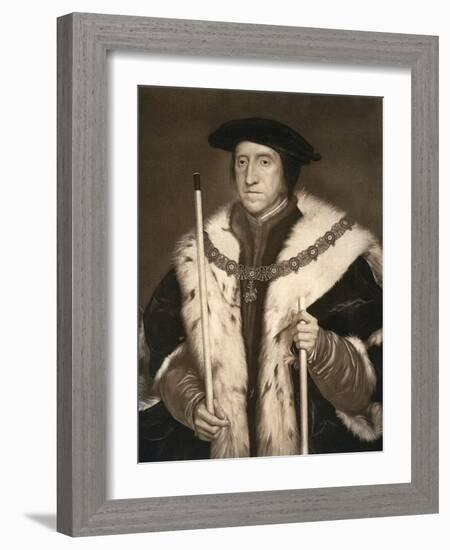 Thomas Howard, Third Duke of Norfolk, C1530S-Hans Holbein the Younger-Framed Giclee Print