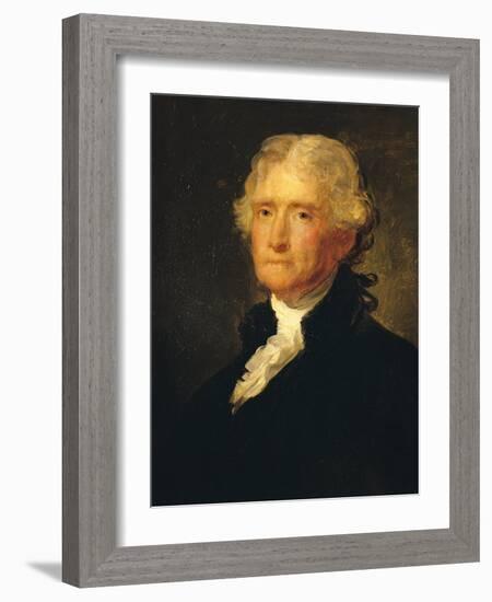 Thomas Jefferson (1743-1826) Third President of the United States of America (1801-1809)-George Peter Alexander Healy-Framed Giclee Print