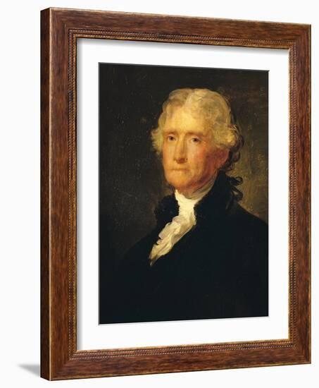 Thomas Jefferson (1743-1826) Third President of the United States of America (1801-1809)-George Peter Alexander Healy-Framed Giclee Print