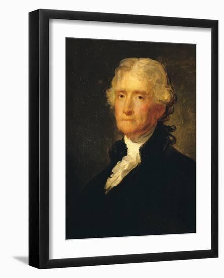 Thomas Jefferson (1743-1826) Third President of the United States of America (1801-1809)-George Peter Alexander Healy-Framed Giclee Print