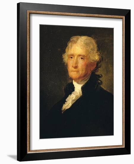 Thomas Jefferson (1743-1826) Third President of the United States of America (1801-1809)-George Peter Alexander Healy-Framed Giclee Print