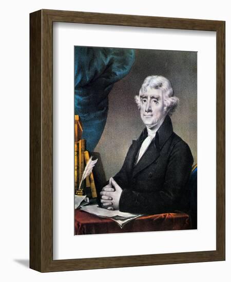 Thomas Jefferson (1743-1826)-Currier & Ives-Framed Giclee Print