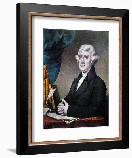 Thomas Jefferson (1743-1826)-Currier & Ives-Framed Giclee Print