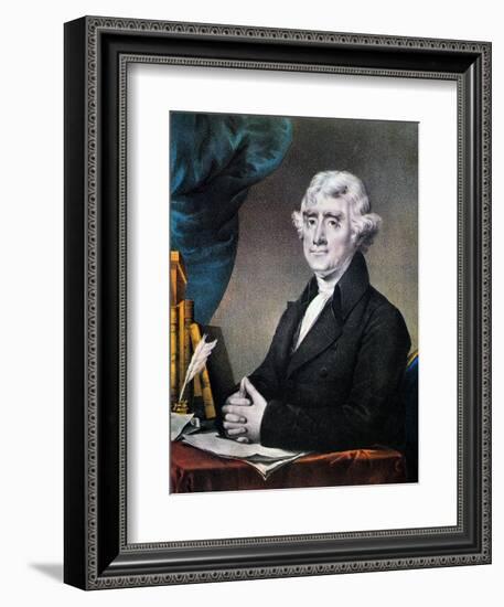 Thomas Jefferson (1743-1826)-Currier & Ives-Framed Giclee Print