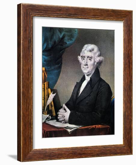 Thomas Jefferson (1743-1826)-Currier & Ives-Framed Giclee Print