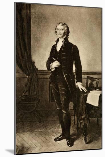 Thomas Jefferson 1743-1826-null-Mounted Art Print