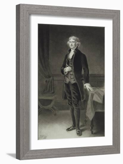 Thomas Jefferson, 3rd President of the United States of America, 1884, Published 1901-Eliphalet Frazer Andrews-Framed Giclee Print