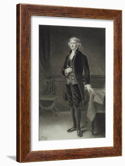 Thomas Jefferson, 3rd President of the United States of America, 1884, Published 1901-Eliphalet Frazer Andrews-Framed Giclee Print