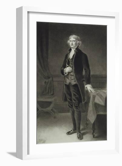 Thomas Jefferson, 3rd President of the United States of America, 1884, Published 1901-Eliphalet Frazer Andrews-Framed Giclee Print