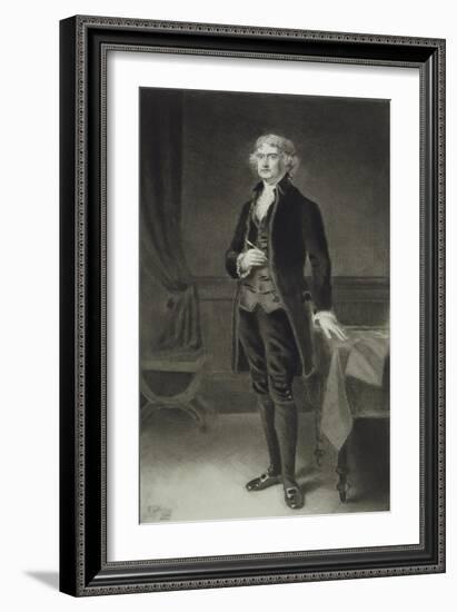 Thomas Jefferson, 3rd President of the United States of America, 1884, Published 1901-Eliphalet Frazer Andrews-Framed Giclee Print