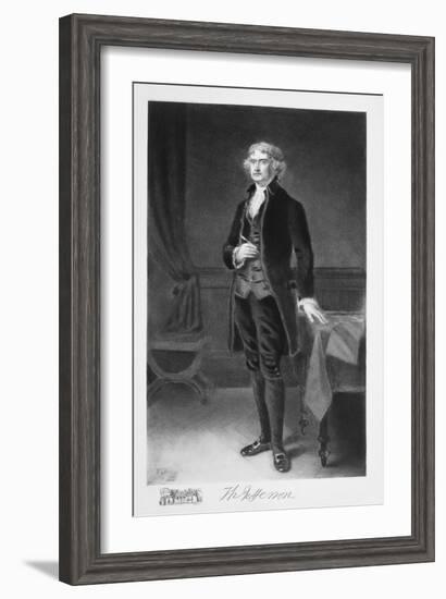 Thomas Jefferson, 3rd President of the United states of America, (1901)-Unknown-Framed Giclee Print