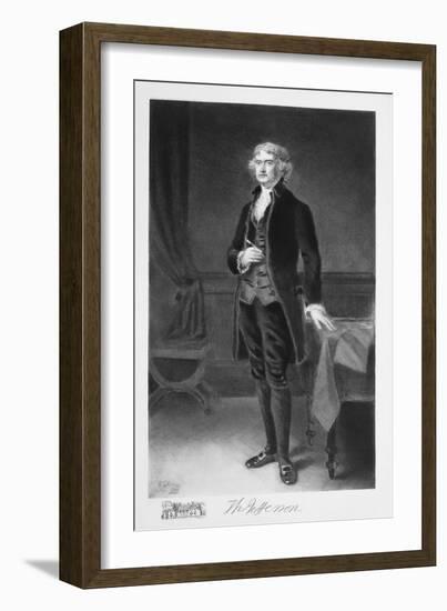 Thomas Jefferson, 3rd President of the United states of America, (1901)-Unknown-Framed Giclee Print