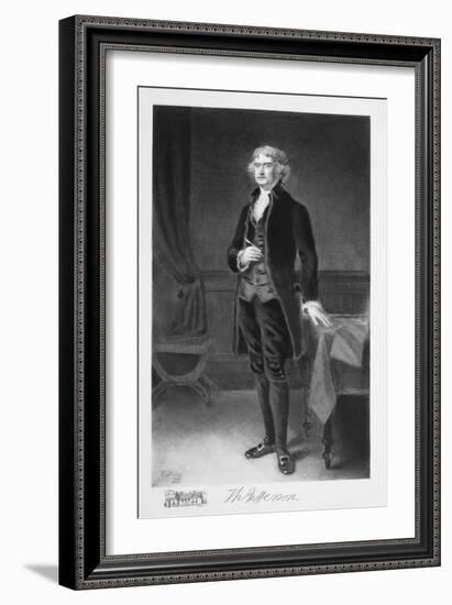 Thomas Jefferson, 3rd President of the United states of America, (1901)-Unknown-Framed Giclee Print