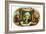 Thomas Jefferson Brand Cigar Inner Box Label-Lantern Press-Framed Art Print