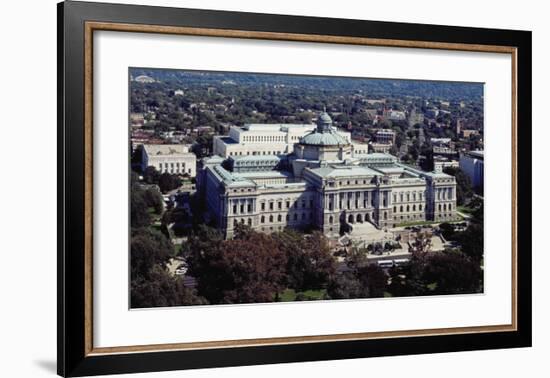 Thomas Jefferson Building from the U.S. Capitol dome, Washington, D.C. - Vintage Tint-Carol Highsmith-Framed Art Print