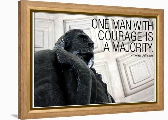 Thomas Jefferson Courage Quote-null-Framed Stretched Canvas