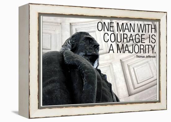 Thomas Jefferson Courage Quote-null-Framed Stretched Canvas