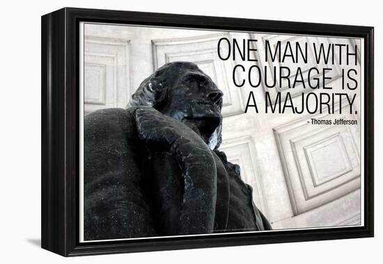 Thomas Jefferson Courage Quote-null-Framed Stretched Canvas