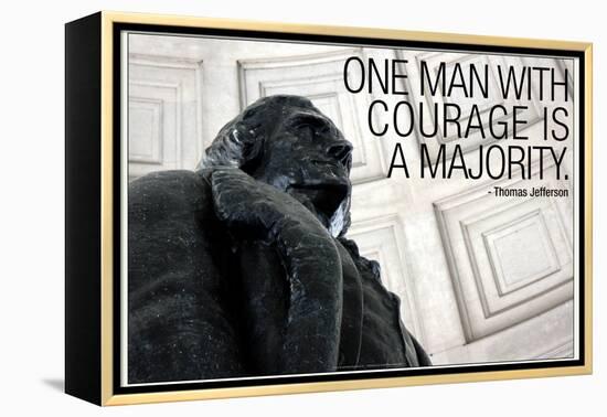 Thomas Jefferson Courage Quote-null-Framed Stretched Canvas