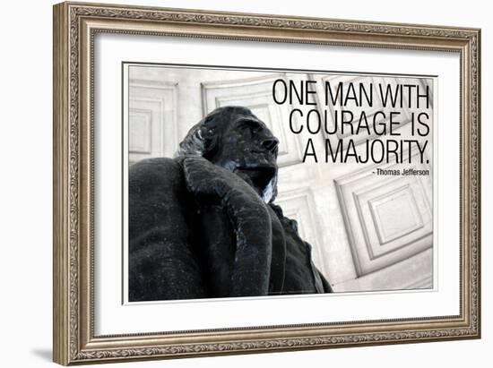 Thomas Jefferson Courage Quote-null-Framed Photo