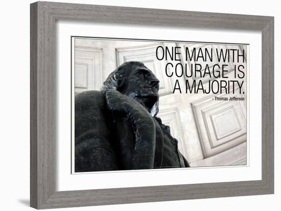 Thomas Jefferson Courage Quote-null-Framed Photo