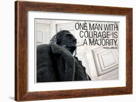 Thomas Jefferson Courage Quote-null-Framed Photo