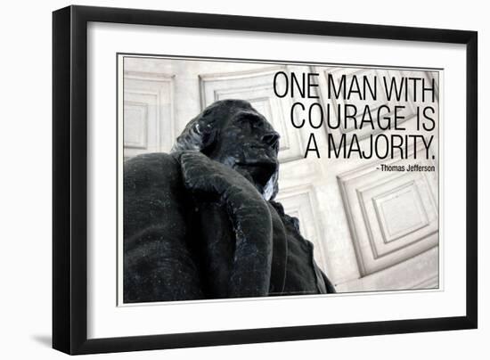 Thomas Jefferson Courage Quote-null-Framed Photo