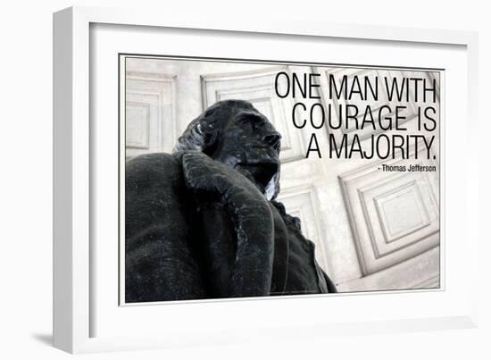 Thomas Jefferson Courage Quote-null-Framed Photo