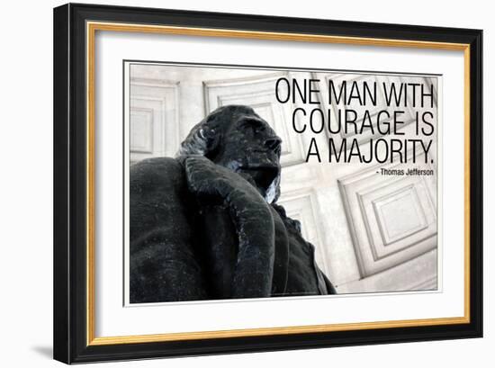 Thomas Jefferson Courage Quote-null-Framed Photo