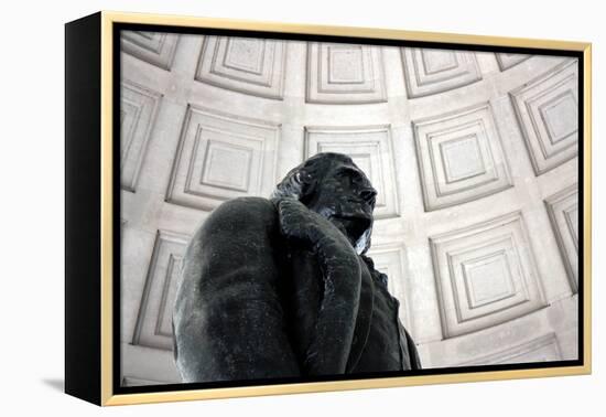 Thomas Jefferson Statue Washington DC-null-Framed Stretched Canvas